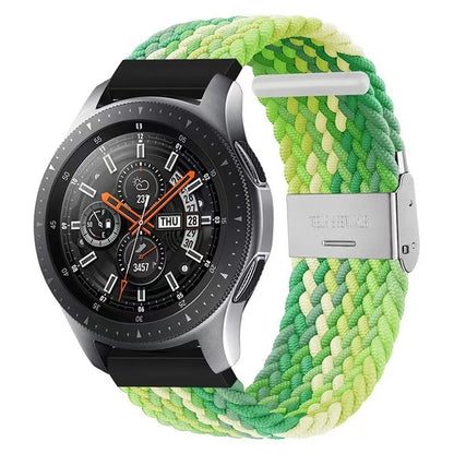 Simple Solid Color Buckle Woven Nylon Watchband