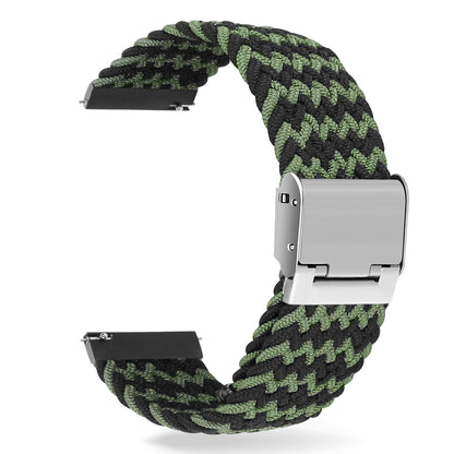 Simple Solid Color Buckle Woven Nylon Watchband