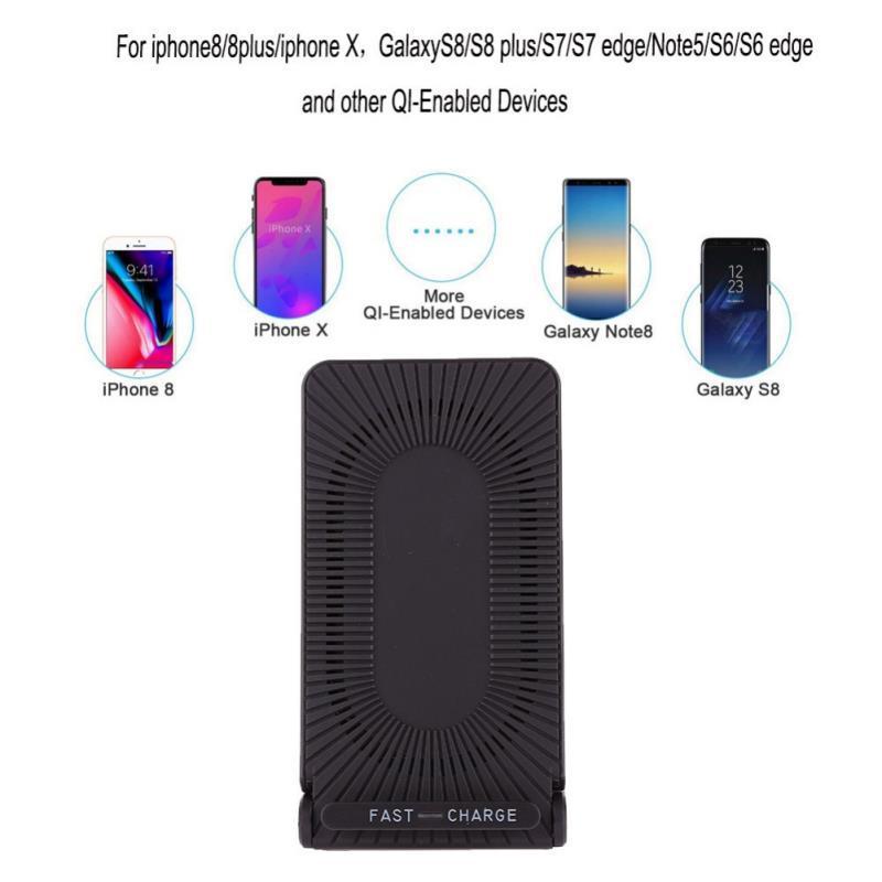 Qi Wireless Charger With Cooling Fan Fast Charging Pad