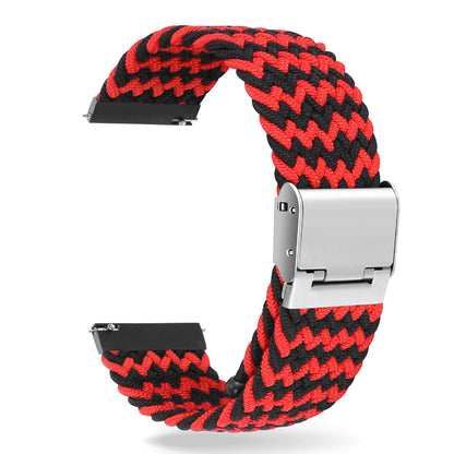 Simple Solid Color Buckle Woven Nylon Watchband