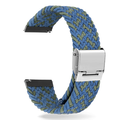 Simple Solid Color Buckle Woven Nylon Watchband