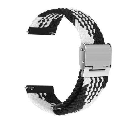 Simple Solid Color Buckle Woven Nylon Watchband