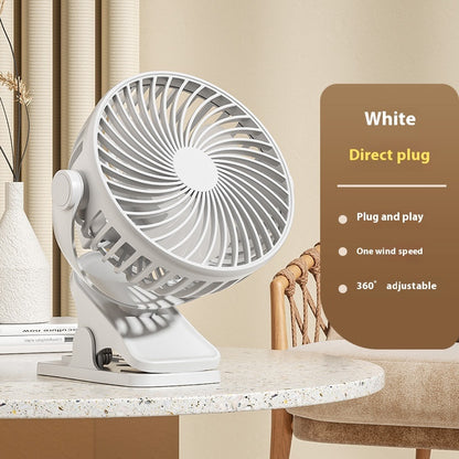 Multifunctional USB Student Dormitory Charging Portable Office Noiseless Electric Fan