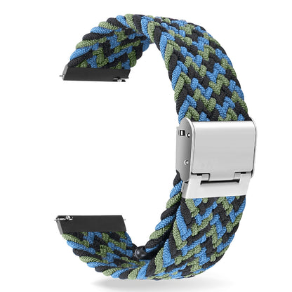 Simple Solid Color Buckle Woven Nylon Watchband