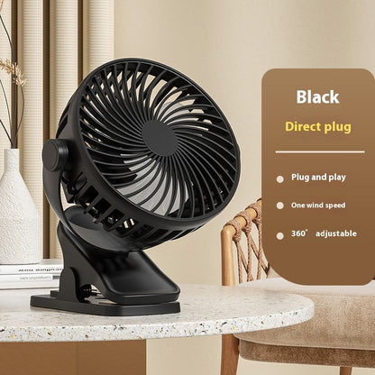 Multifunctional USB Student Dormitory Charging Portable Office Noiseless Electric Fan