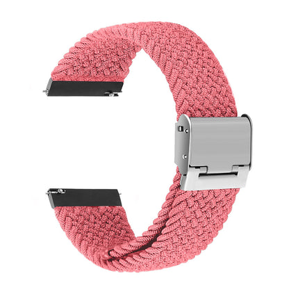 Simple Solid Color Buckle Woven Nylon Watchband