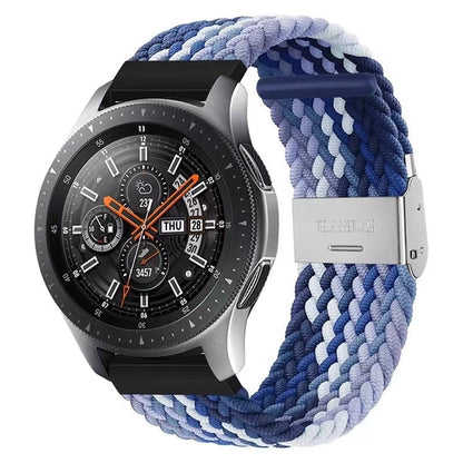 Simple Solid Color Buckle Woven Nylon Watchband