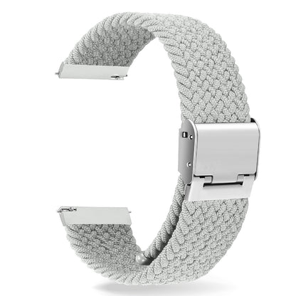 Simple Solid Color Buckle Woven Nylon Watchband