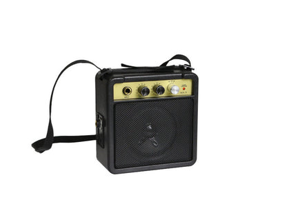 Portable Electric Wooden Guitar Audio Amplifier Mini Playing And Singing Retro Roadshow